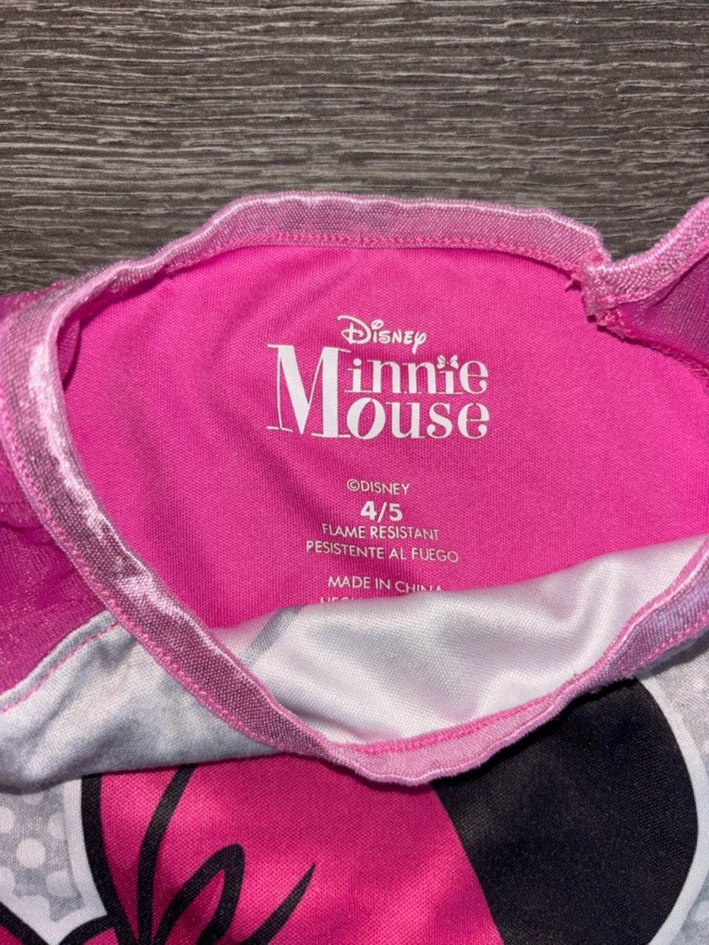 Girls Sz 4/5 Disney Minnie Mouse Pink Nightdress - Picture 2 of 3